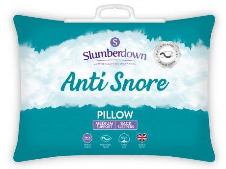 slumberdown anti snoring pillow