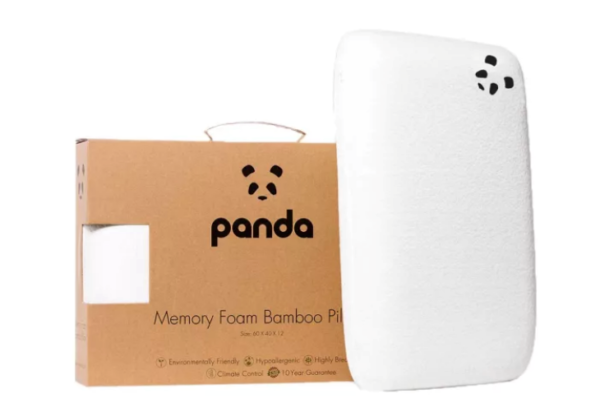 Panda memory foam bamboo pillow